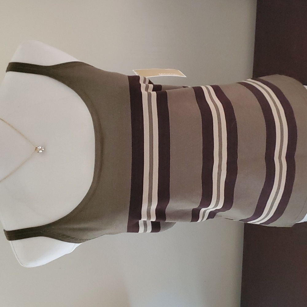 Michael Kors Military Stripe Tank Top